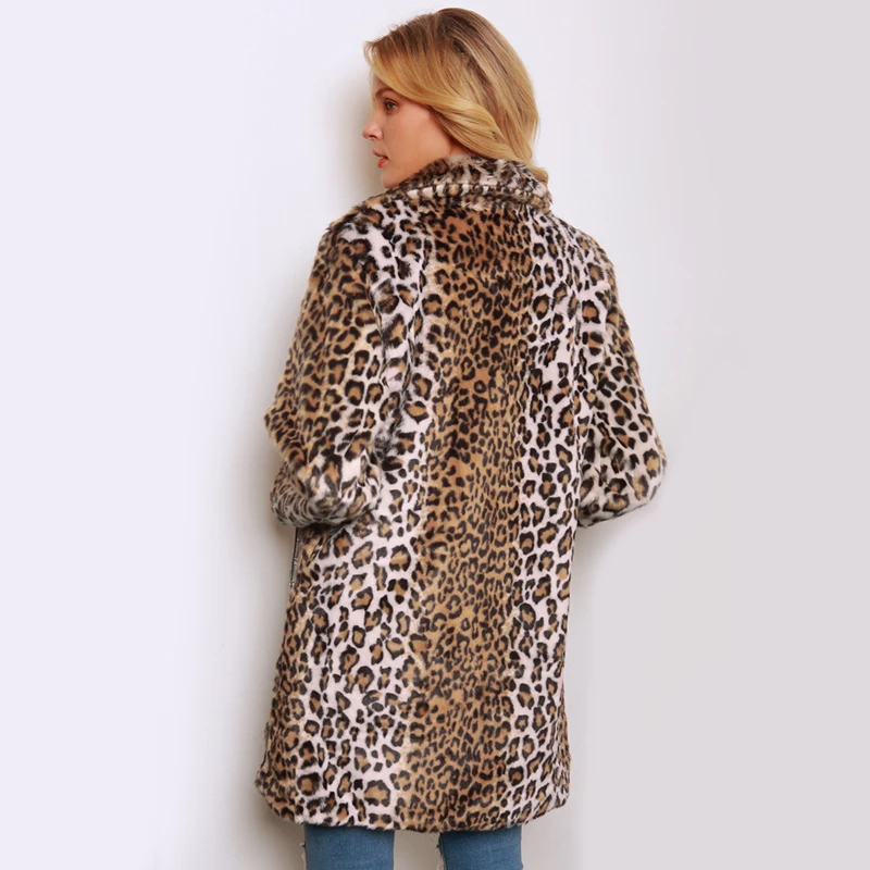 recruta Muritor Prelungi  Toamna iarna leopard haine noi femei 2021 faux blana haina de lux de pluș  cald fals de moda sacou blana artificiala pentru femei uza cumpara ~  Jachete & Coats / Aeroventic.ro